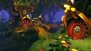 Welcome To The Magical Fairy Forest Wallpaper