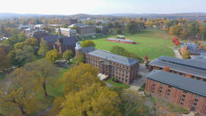 Wesleyan University Aerial Shot Wallpaper