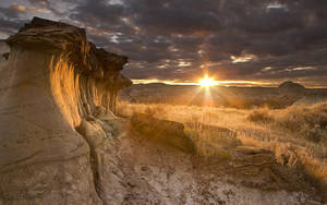 Western Arid Valley Wallpaper