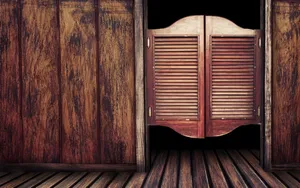 Western Saloon Door Wallpaper