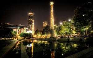 Westin Peachtree Plaza In Atlanta Wallpaper