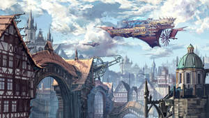 What Lies Beneath The Smog And Steam? Explore The Steampunk City And Uncover The Secrets Of The Past. Wallpaper