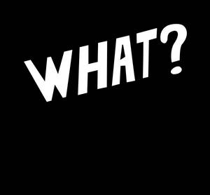 What Question Whiteon Black Wallpaper