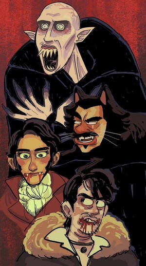 What We Do In The Shadows Cartoon Art Wallpaper