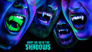 What We Do In The Shadows Vampire Fangs Wallpaper