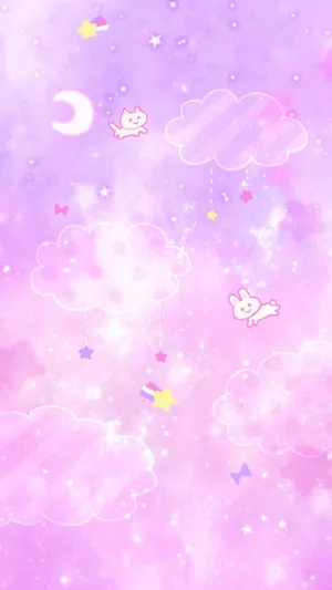 Whatsapp Chat Bunny Cat On Sky Wallpaper