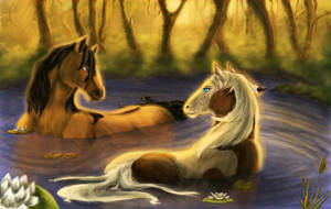 Whimsical Moment In Spirit Stallion Of The Cimarron Wallpaper