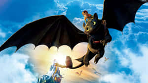 Whirlwind Of Fun And Adventure With How To Train Your Dragon Wallpaper