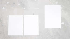 White Aesthetic Laptop Papers Wallpaper