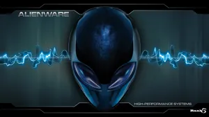 White Alienware High Performance System Wallpaper