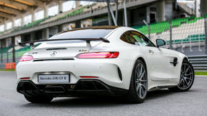 White Amg Gt R Wallpaper