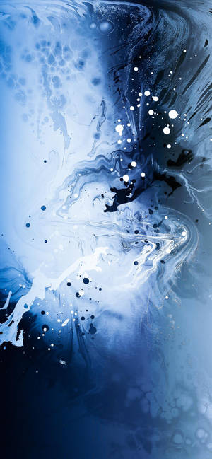 White And Blue Abstract Iphone 13 Pro Wallpaper