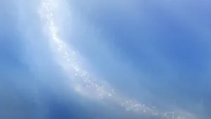 White And Blue Sparkle Abstract Wallpaper