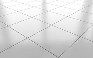 White And Glossy Ceramic Floor Tiles Wallpaper