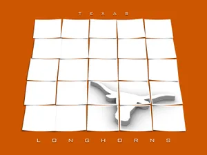 White And Orange University Of Texas Longhorns Poster Wallpaper