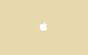 White Apple Emblem Wallpaper
