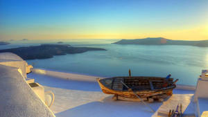 White Beach Santorini Greece Wallpaper