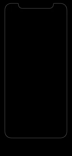 White Bezel Pure Black Hd Phone Screen Wallpaper