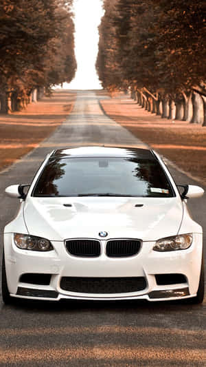 White Bmw M8 4k Mobile Wallpaper