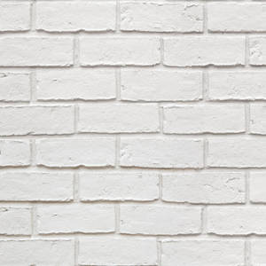 White Brick Wall With Running Bond Wallpaper