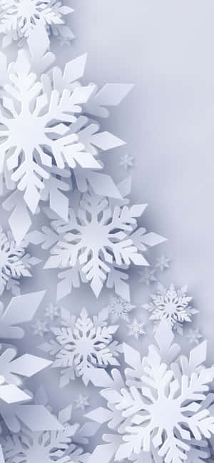White Christmas Snowflake Iphone Wallpaper