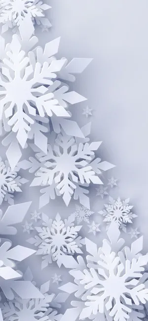 White Christmas Snowflake Iphone Wallpaper