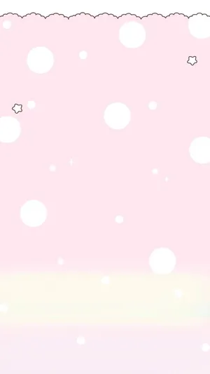 White Circles On Kawaii Pink Background Wallpaper