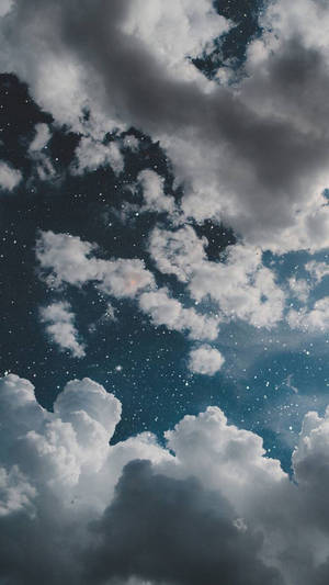 White Clouds Aesthetic Iphone 11 Wallpaper