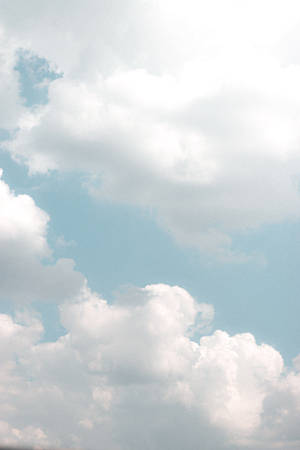 White Clouds Phone Wallpaper