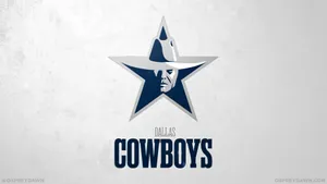 White Dallas Cowboys Logo Wallpaper