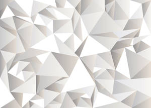 White Geometric Shapes Wallpaper