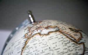 White Globe Map Northern Hemisphere Wallpaper