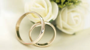 White Gold Wedding Ring Wallpaper