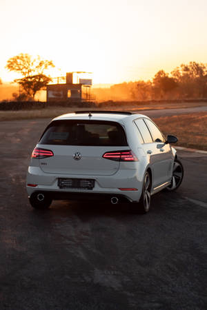 White Golf Gti Aesthetic Wallpaper