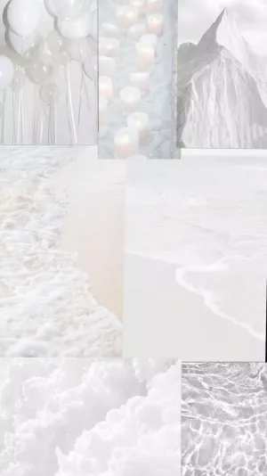 White Grid Aesthetic Photo Wallpaper