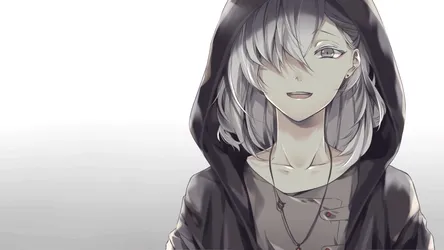 White-haired Anime Guy Nightcore Wallpaper