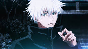 White Haired Gojo Satoru Wallpaper