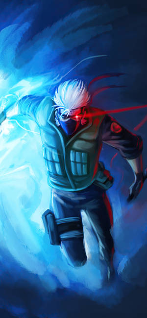 White-haired Kakashi Iphone Wallpaper