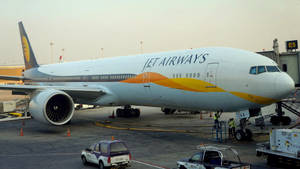 White Jet Airways Airplane 4k Wallpaper