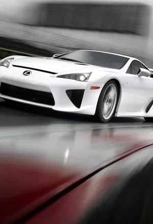 White Lexus Supercar Iphone Wallpaper