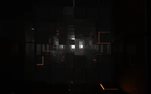 White Lights On Black 3d Wallpaper