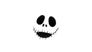 White Low-key Jack Skellington Art Wallpaper