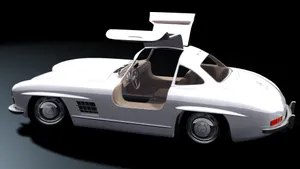 White Mercedes-benz Minichamps Iphone Wallpaper