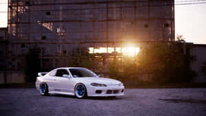 White Nissan 180 Sx Wallpaper