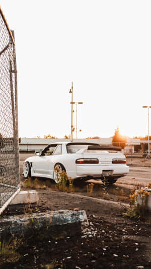 White Nissan 180 Sx Wallpaper