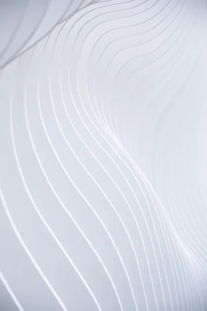 White Pattern Curves Architecture Wallpaper