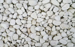 White Pebble Rocks Gravel Stones Wallpaper