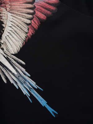 White Pink Blue Wings By Marcelo Burlon Wallpaper