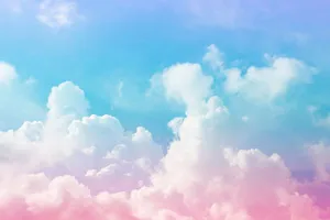 White Pink Cotton Candy Wallpaper