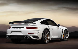 White Porsche 911 Turbo Stinger Wallpaper